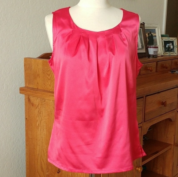 Additions by Chico's Silky Pleated Neck Sh… - Picture 2 of 8
